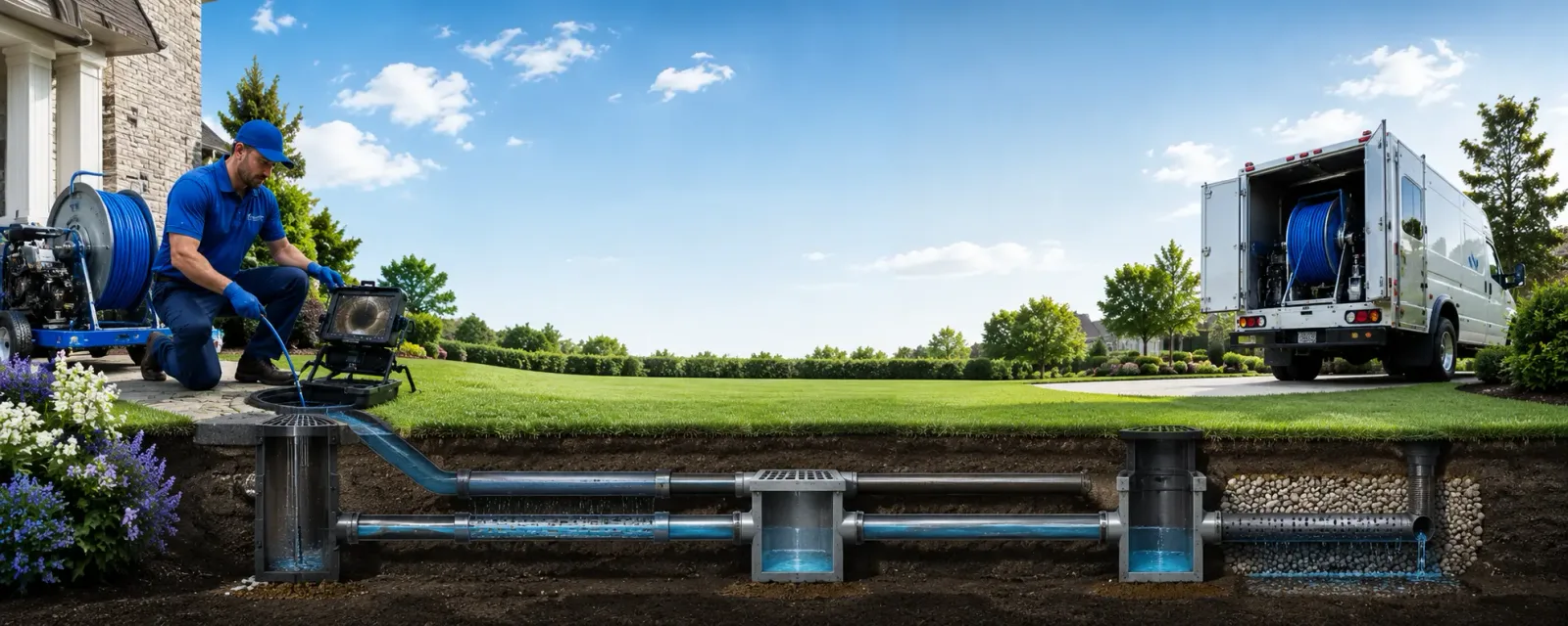 Outdoor drain cleaning information for North Freedom, WI